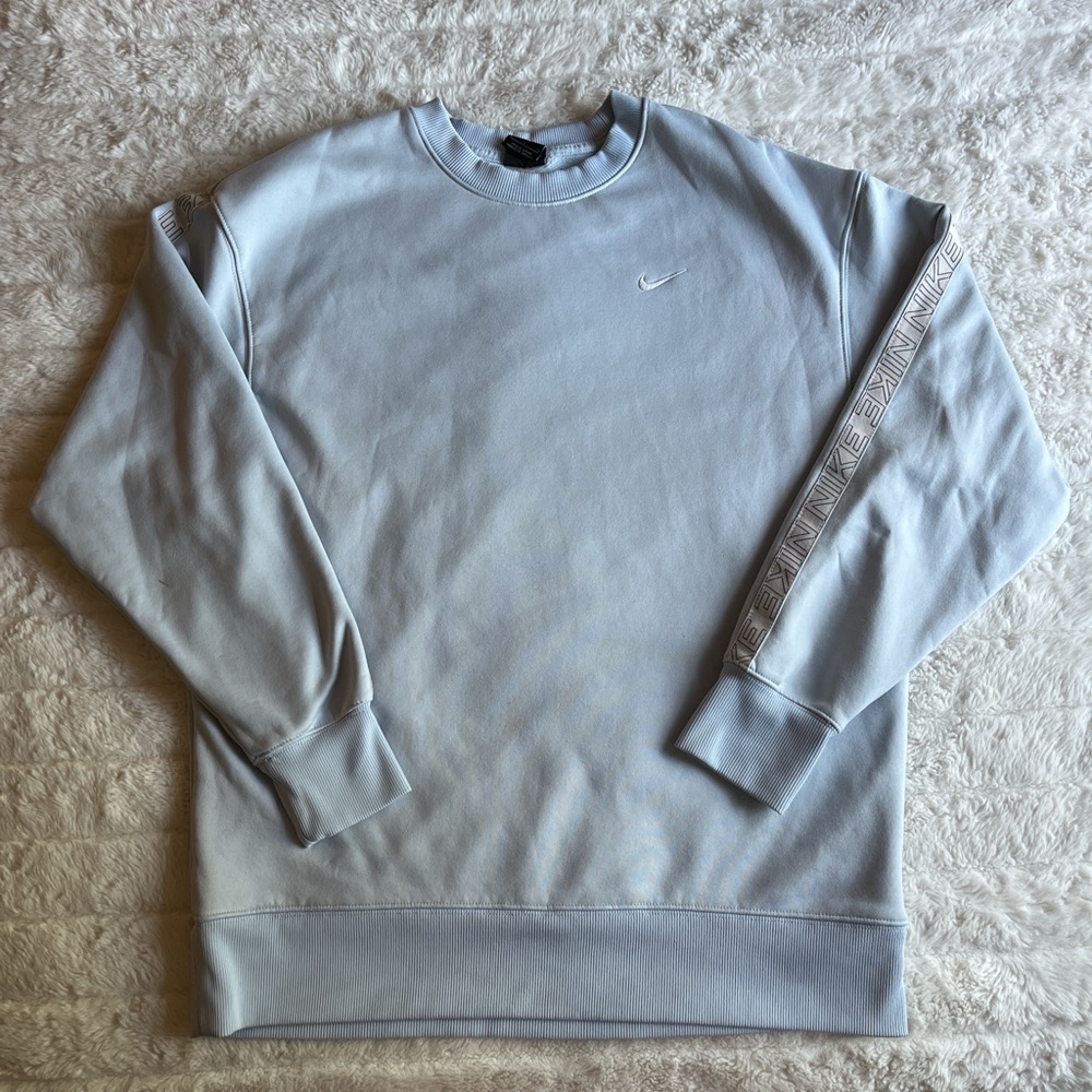 light blue nike crewneck